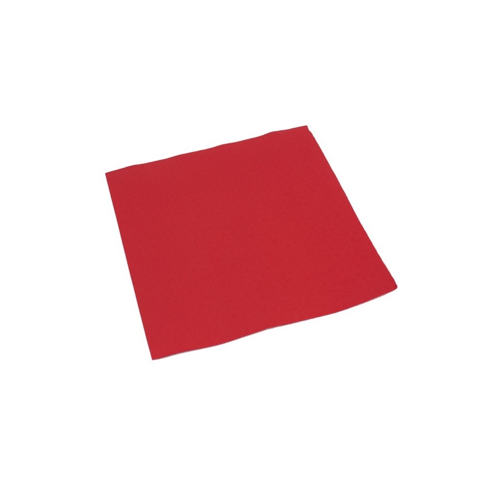 Scatola da 1200 Tovaglioli di Carta a Punta 40x40 Colore Rosso