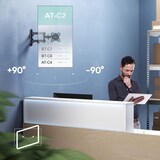 thumbnail of ONKRON Braccio Porta TV 10-35", fino a 20 kg, VESA 75x75 a 100x100 mm, Supporto a Muro Inclinabile, Rotante e Girevole R4-B Nero