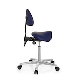 thumbnail of Kruk / Draaikruk / Werkstoel / Zadel TOP WORK 20 Kunstleer blauw hjh OFFICE