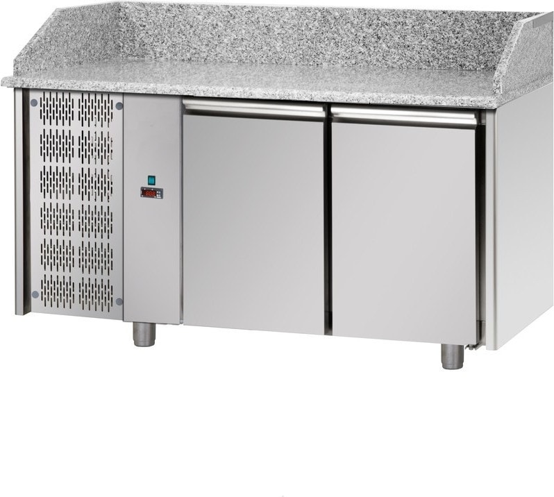 Tecnodom Pizza Counter 2 Türen, 2 Prof. 80, Motor Lock, LH, Granit Top