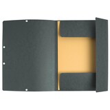 thumbnail of Exacompta  Cod. 55313E - Cartella 3 lembi con elastici in cartoncino lustré 355 g/mq - 24x32cm grigio - Confezione da  50 pz.