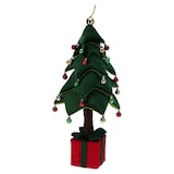 thumbnail of WellHome - Árbol de Navidad luminoso con 25 LEDs y base en forma de regalo 25x25x70cm