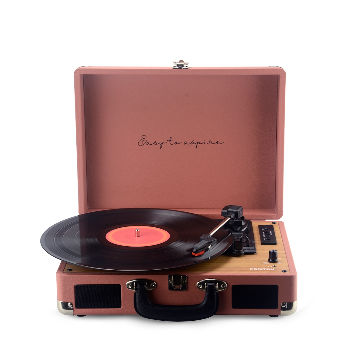 Gira-discos Bluetooth Prixton VC400 Reprodutor e Conversor de Vinil - Mocha Mousse