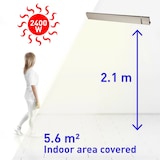thumbnail of Sined CALORE BIANCO 2400 Radiador mural de infrarrojos de 2400W de potencia, blanco