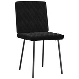 thumbnail of vidaXL Eetkamerstoelen 2 st fluweel zwart