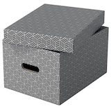 thumbnail of ESSELTE Boîte de rangement/cadeau, lot de 3, format médium, gris, 628283