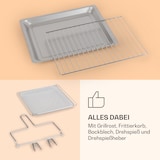 thumbnail of Vigor Air Heißluftfritteuse 1800 W 30 Liter 18 Programme Schwarz