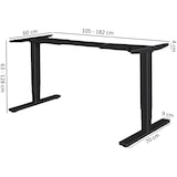 thumbnail of Elektrisch höhenverstellbares Schreibtischgestell Tisch-Gestell Memory Funktion