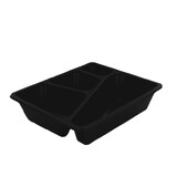 thumbnail of Premium Quality, Menubakken topseal 3+1-vaks 1645 ml, PP 23 x 19 x 5 cm zwart