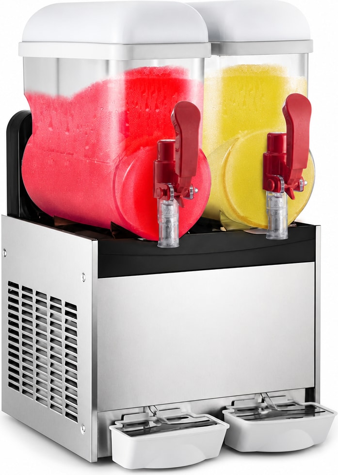 Professionelle Slush-Eis-Maschine Doppelbehälter 15 L x 2 – GX200
