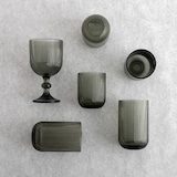 thumbnail of Bidasoa Fosil Vaso Bajo Vidrio Gris 28cl