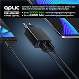 thumbnail of Aplic USB-Ladegerät 5000 mA, 4-Port Netzteil für Handy, Tablet uvm. 5000mA, 2,4A Max. je Port, 25W