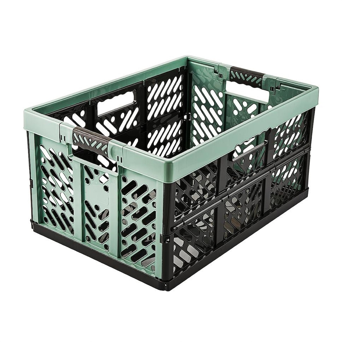 Keeeper - Scatola pieghevole robusta 45L colore Verde 54x37x28 cm - Collezione ECO Ben