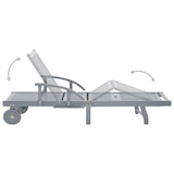 thumbnail of Helloshop26 - Lettino prendisole sedia a sdraio lettino prendisole letto da giardino mobili da esterno per patio con cuscino legno 02_0012391