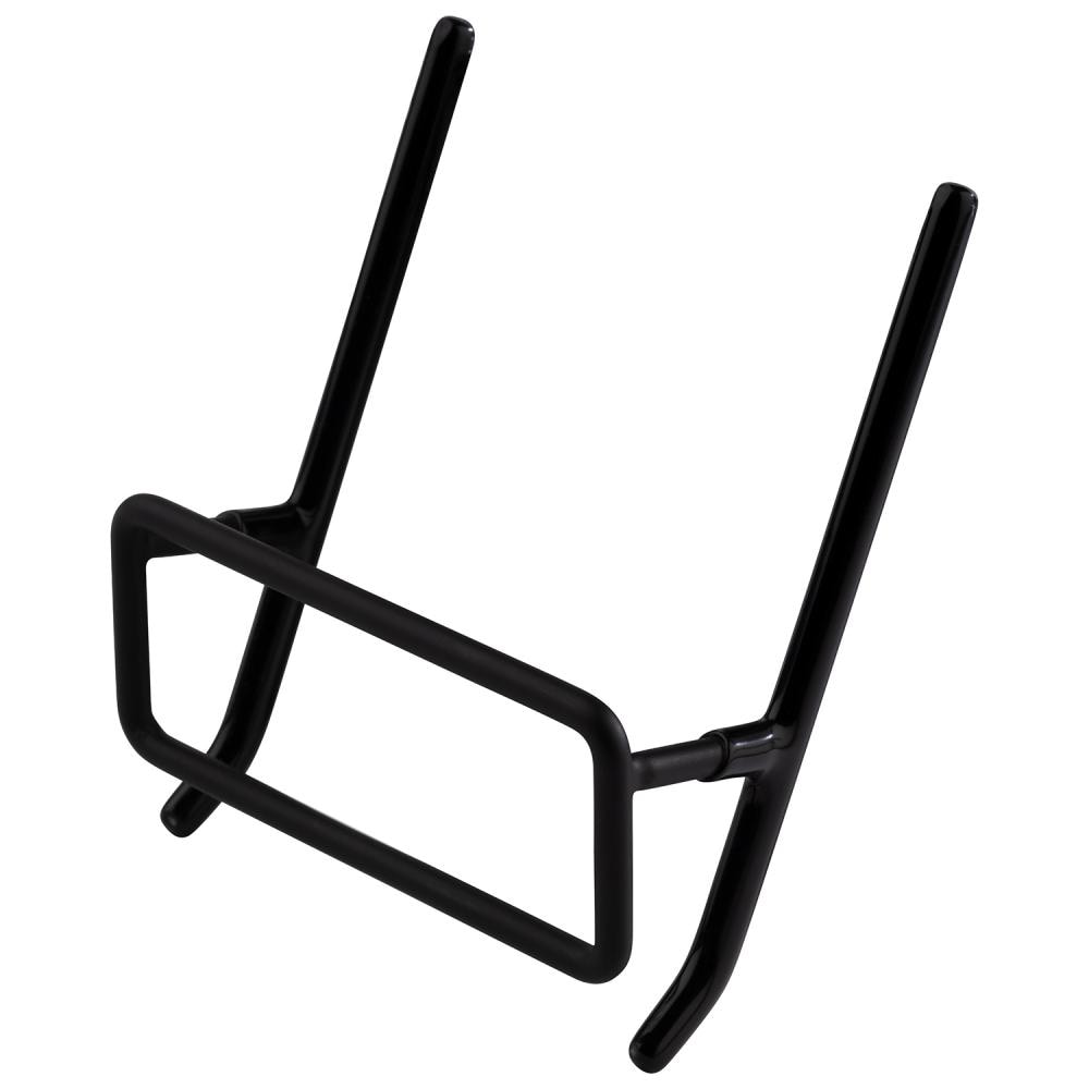 APS 2er Set Deckelhalter, 10,5 x 8,5 cm, H: 3,5 cm, Edelstahl, PVC, schwarz