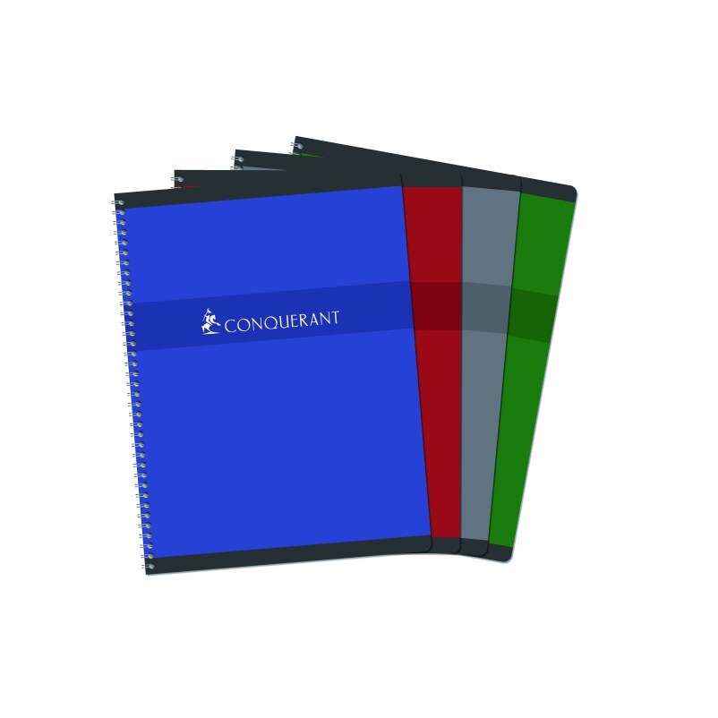 Lot de 5 Cahier Sept reliure intégrale 24x32, 100p./50 feuilles 70g/m², Séyès, coloris assortis (4)