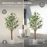thumbnail of ML-Design – Künstlicher Eukalyptus – 180 cm | Naturholzstamm, im Topf, Kunstbaum wie echt für Wohnzimmer & Büro