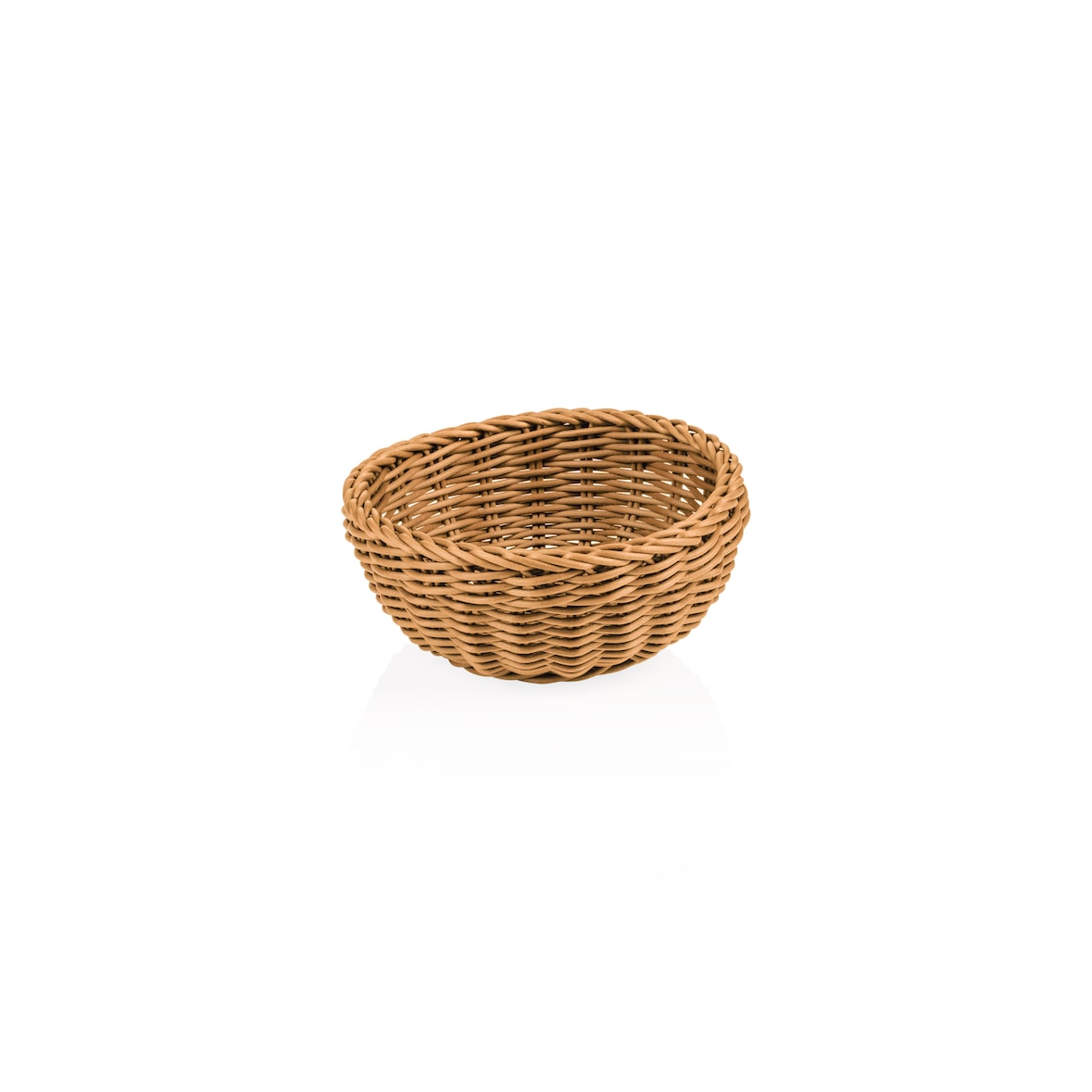 Panier rond Ø 20 cm H 8 cm marron polypropylène WEAVER PRO - Was Germany
