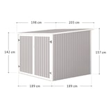 thumbnail of SVITA Fahrradgarage Bicycle Fahrradhaus Fahrradbox Bike box 5,6m³ Metall Dunkelgrau