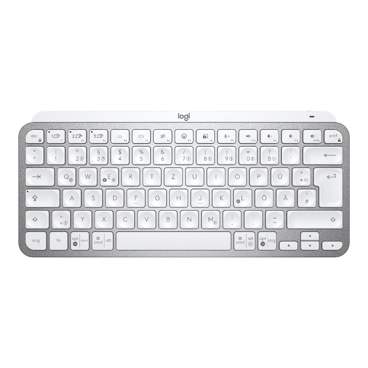 Logitech MX Keys Mini Bluetooth Tastatur - beleuchtet Hellgrau