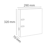 thumbnail of Exacompta - Réf. 53746E - Carton de 10 Classeurs à levier A4 Prem'Touch - Dos 70mm - Mécanique 75mm - 32 x 29 x 7 cm - Marron