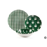 thumbnail of Excelsa juego de vajilla 18 piezas Green Winter porcelana verde