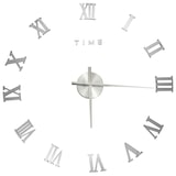 thumbnail of vidaXL 3D-Wanduhr Modernes Design Silbern 100 cm XXL