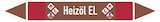 thumbnail of Rohrleitungskennzeichen Heizöl EL - 100x15 mm Folie selbstklebend