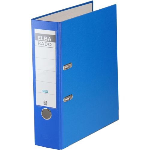 ELBA Rado Brilliant Ordner Breit DIN A4 80 mm Blau 2 Ringe 100022612 Kunststoff