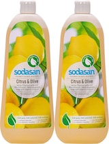 thumbnail of SODASAN Flüssigseife Liquid Citrus-Olive 2 x 1 Liter