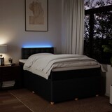 thumbnail of vidaXL Boxspringbett mit Matratze Schwarz 120x200 cm Stoff