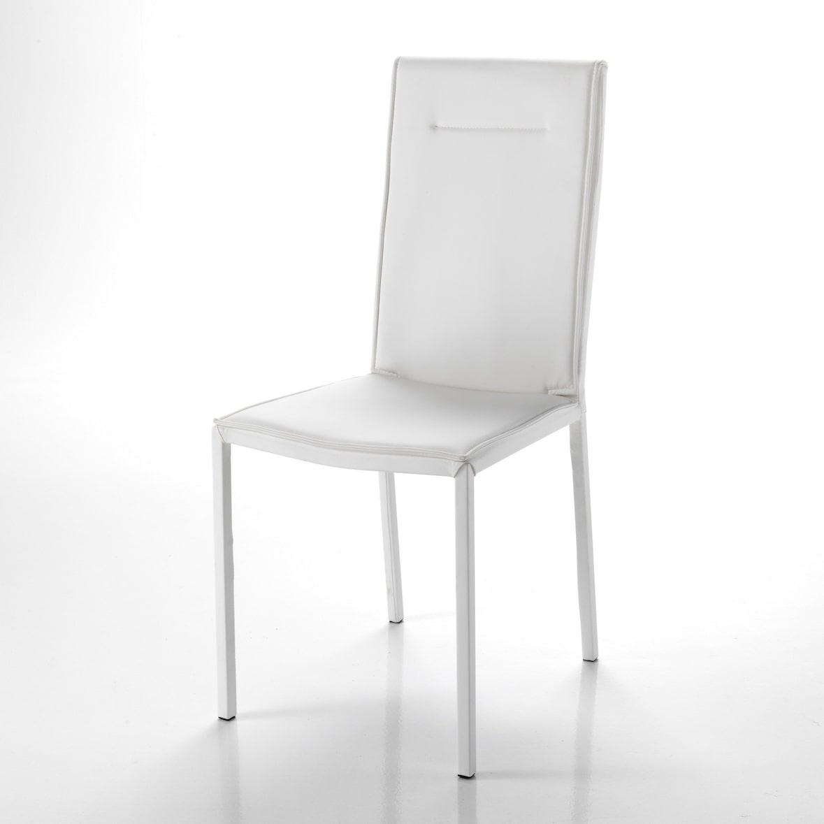 Oreste Luchetta Set 2 Sedie GIO WHITE in pelle sintetica H.99 x L.44 x P.55 cm Bianca