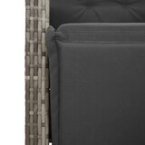 thumbnail of vidaXL 11-tlg. Garten-Bistro-Set mit Kissen Grau Poly Rattan