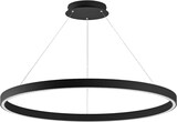 thumbnail of CRISEIDE Edelstahl-LED-Pendelleuchte 100 W 5200 lm 3000 K in Schwarz-Satin-Aluminium, dimmbar mit Phasenanschnitt und Druckknopf - Gealuce