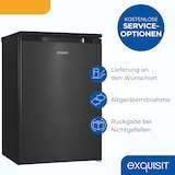 thumbnail of Exquisit Kühlschrank mit Gefrierfach, 4-Sterne-Gefrieren, 2 Glasablagen, 107l Nutzinhalt, Innenbeleuchtung, 37 Dezibel, KS515-4-051C inoxlook-az