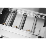 thumbnail of METRO PROFESSIONAL 3-pits gasgrillplaat Tornada, 61.5 × 32 cm, roestvrij staal, zilver