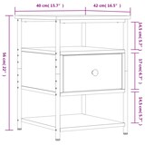 thumbnail of vidaXL Nachttisch Sonoma-Eiche 40x42x56 cm Holzwerkstoff