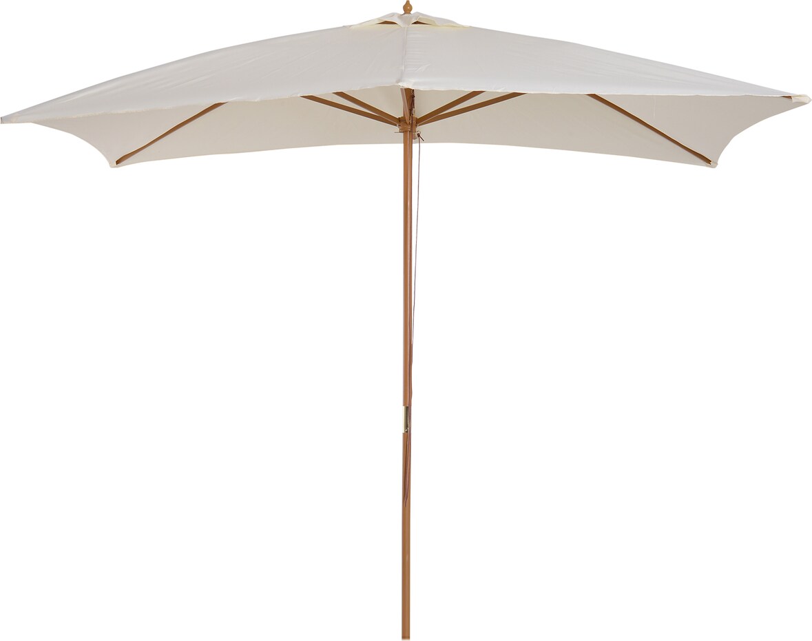 Outsunny Guarda-Sol com Sistema de Polia e Teto Ventilado 2,95x2x2,55m Creme