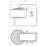 thumbnail of vaiotec deegkneder afneembare kom - 50 liter / 400 volt, 535 x 935 mm