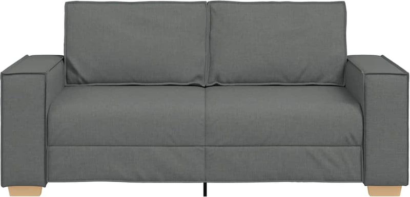 Canapé sofa pour 2 personnes - canapé double - avec oreillers gris foncé 120 cm eu21462