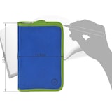 thumbnail of Sonnenleder Schüleretui Stifteetui Federtasche Leder 15 Stiftschlaufen LASSE Stiftetui blau (ungefüllt)