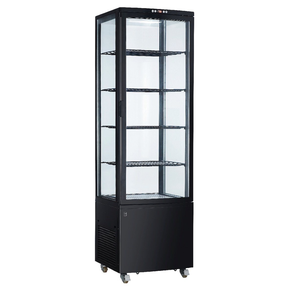 METRO Professional Vetrina panoramica refrigerata GGC3270B, 52 x 48.5 x 189.5 cm, 270 L, nero