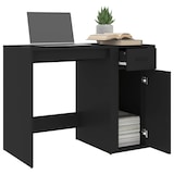 thumbnail of vidaXL Schreibtisch Schwarz 100x49x75 cm Holzwerkstoff
