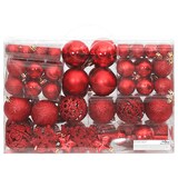 thumbnail of vidaXL 111-tlg. Weihnachtskugel-Set Rot Polystyrol