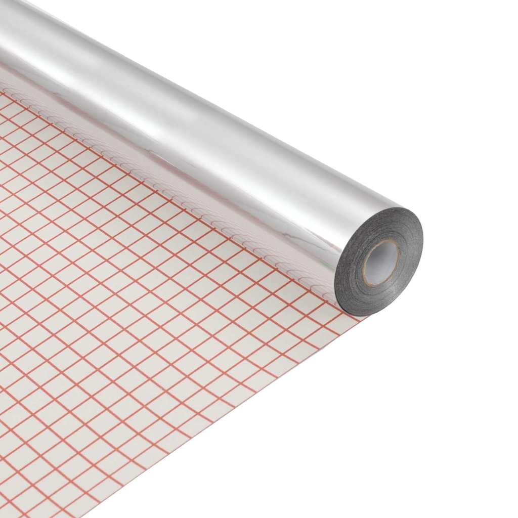 vidaXL Spiegelfolie Zilver 90 x 2000 cm PET