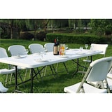 thumbnail of Tisch Gartentisch Klapptisch Klappbar Esstisch Campingtisch Koffertisch 180cm Wisam
