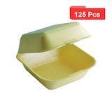 thumbnail of NVASE - 125Uds - Caja amarilla para hamburguesa dobles 130x132mm A68mm - NVS210QMP1
