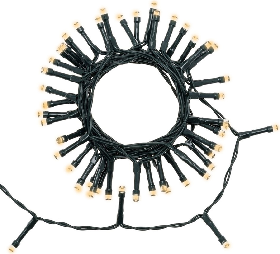 WellHome - Lichterkette mit 200 warmweißen LEDs mit 8 Funktionen und Timer