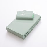 thumbnail of Benetton - Set 3 Piezas Cama Individual: Sábana Plana (160x290cm), Sábana Bajera (90x200cm), 1 Funda de Almohada (50x80cm) 100% Algodón Verde