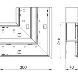 thumbnail of OBO Bettermann Flachwinkel GS-DFS70210RW 6278420